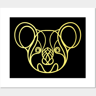 Koala line art Posters and Art